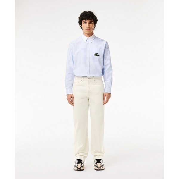 ラコステ（LACOSTE）/オーガニックコットン ベーシック ルーズフィット ストレートデニムパンツ オーガニックコットン ベーシック ルーズフィット ストレートデニム