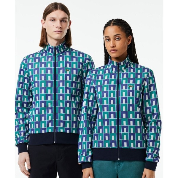 ラコステ LACOSTE アシンメトリーカラーブロックセットアップ