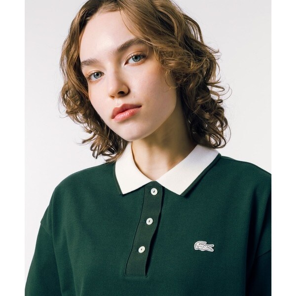 ヘビーウェイト鹿の子 ボクシーシルエットクレリックポロシャツ