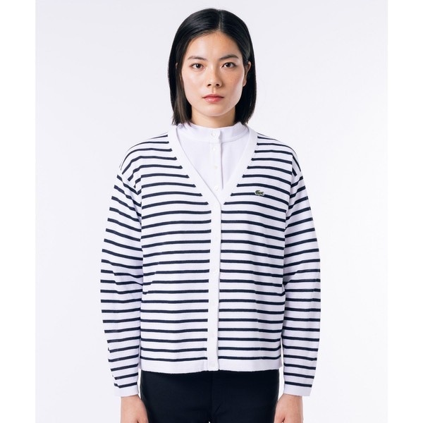 【 新品 】ラコステ LACOSTE 『七分袖カーディガン』Mサイズ LACOSTE｜UVカット 吸水速乾 ウォッシャブル COOLMAX クール