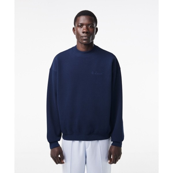 ☆関税込☆【LACOSTE】リピートネーム クルーネックスウェット LACOSTE｜リピートネームプリントクルーネックスウェット