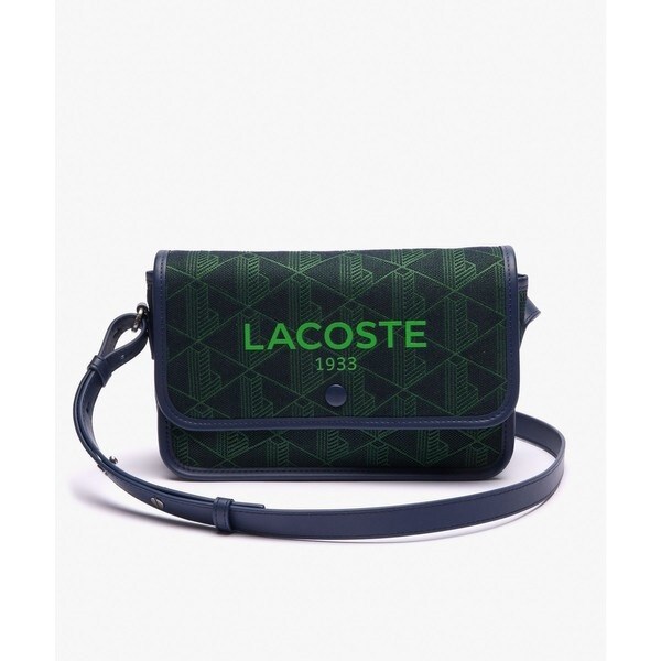 ヘリテージキャンバス ジャガードモノグラムフラップショルダーバッグ