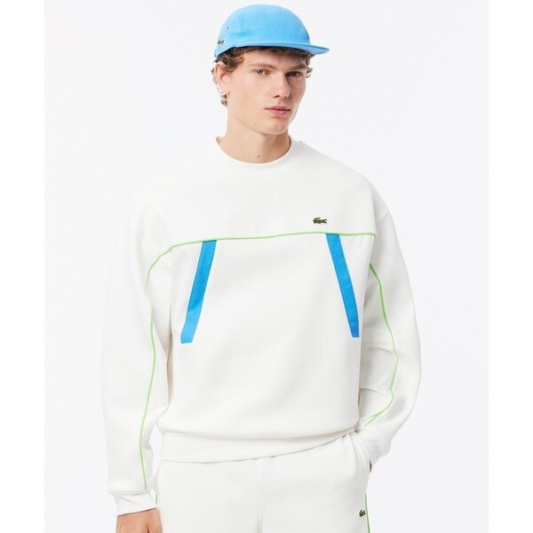 タイムラインクロックプリントクルーネックスウェット