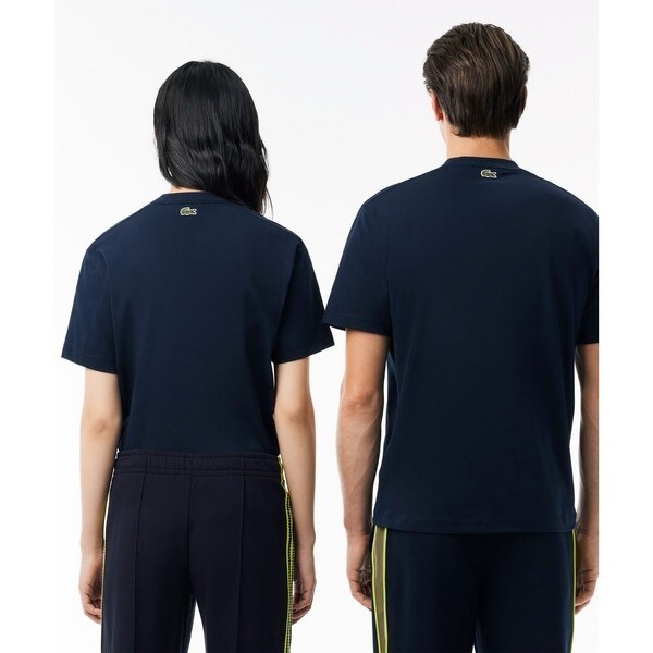 国内発【ラコステ】 アーチネームカレッジ ロゴ Tシャツ お揃い アーチネームカレッジロゴTシャツ TH2733 - ラコステ（LACOSTE