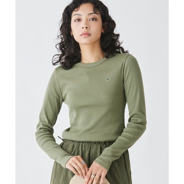 ワンポイントリブニットスリムセーター | ラコステ(LACOSTE) | マルイ