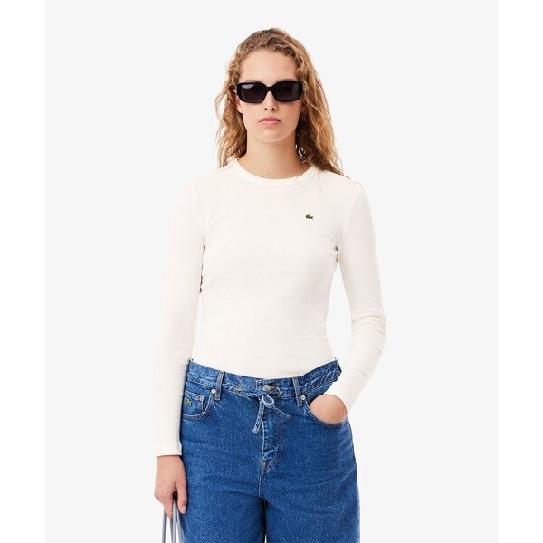 ワンポイントリブニットスリムセーター | ラコステ(LACOSTE) | マルイ
