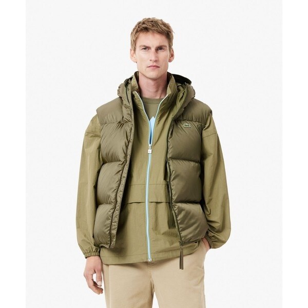 ✨LACOSTE ラコステ　ダウンベスト✨ 撥水 バックステッチダウンベスト / スタンドジップダウン | ラコステ