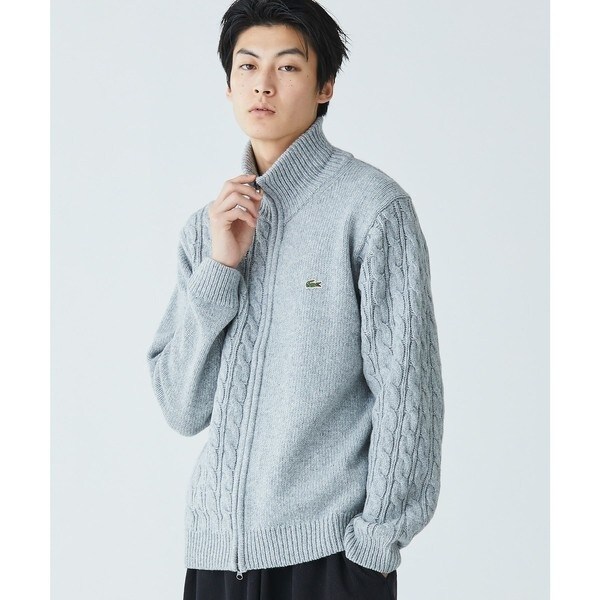 クレイジーニッティングハイネックジップカーディガン / ダブルジップ