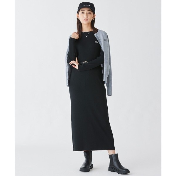 【新品タグ付き】ランバンオンブルー　シャドーチェックオープンショルダーワンピース シャドーチェックオープンショルダーワンピース | ランバン オン