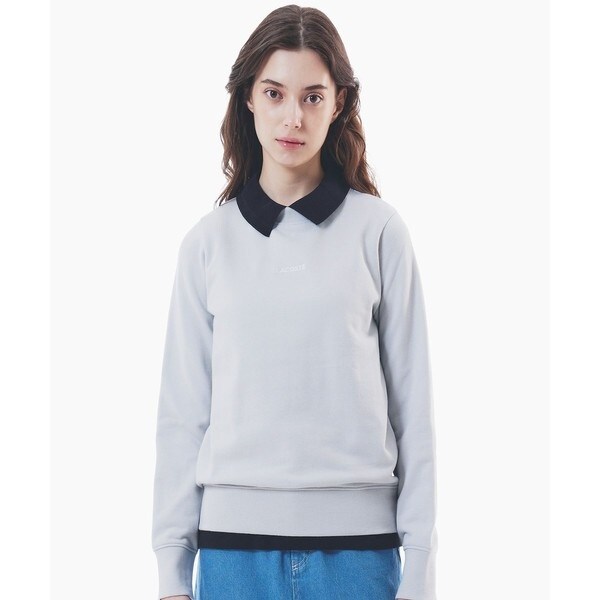 LACOSTE 水色 トレーナー　FR S US L フランス購入　数回着用のみ LACOSTE 水色 トレーナー FR S US L フランス購入 数回着用のみ