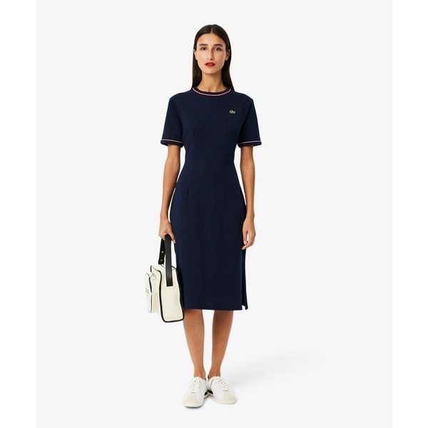 LACOSTE アーガイルスリーブハーフジップアップワンピース レディース 楽天市場】【SALE／50%OFF】アーガイルスリーブハーフジップ