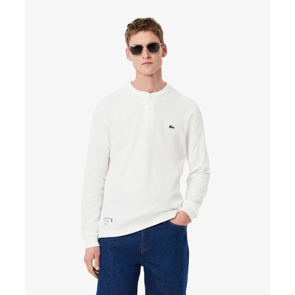 ワッフルニット ヘンリーネック長袖Tシャツ | ラコステ(LACOSTE