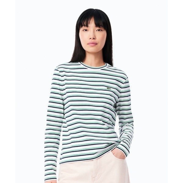 LACOSTE / ラコステ ヘビーウェイト オーバーサイズ テニスボールパッチウォッシュド半袖Tシャツ LACOSTE｜ヘビーウェイト オーバーサイズ テニスボールパッチ