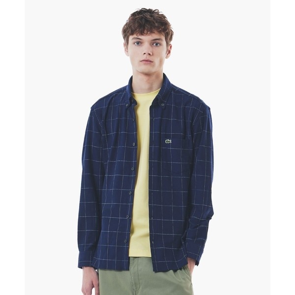パッチワーク マドラスチェック レギュラーカラー シャツ / セットアップ対応 ADAM ET ROPÉ HOMME(アダム エ ロペ オム) / パッチワーク