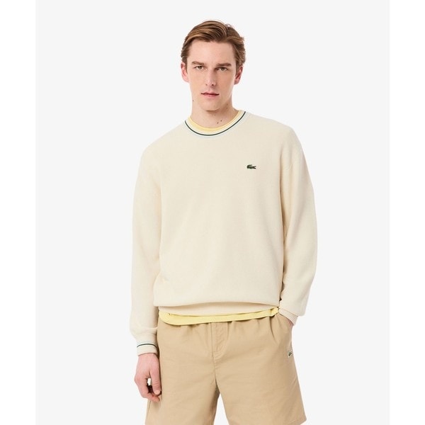 ミックスストライプニットポロシャツ | ラコステ(LACOSTE