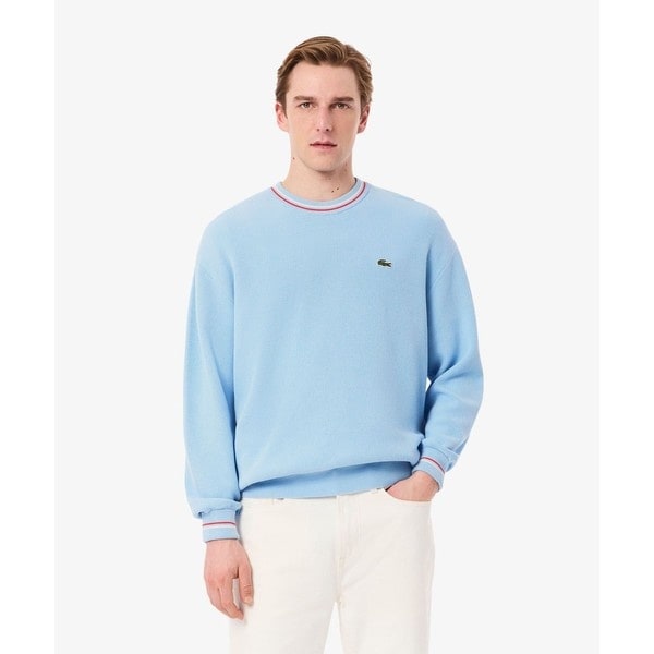 ラコステ（LACOSTE）/リブニットステッチコットンニットセーター リブニットステッチコットンニットセーター | ラコステ(LACOSTE