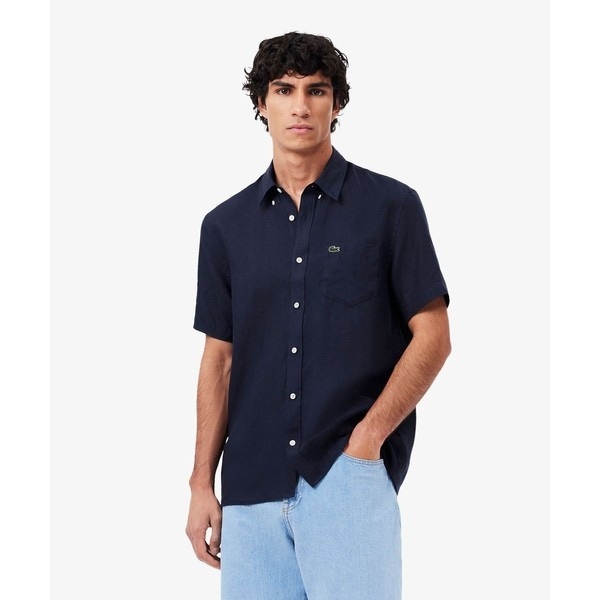 LACOSTE / オーガニックコットン ヴィンテージデニムシャツ LACOSTE｜オーガニックコットン ヘビーオンス ガーメントダイ