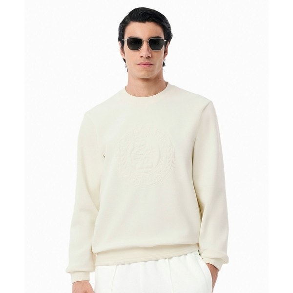 タイムラインクロックプリントクルーネックスウェット トレーナー