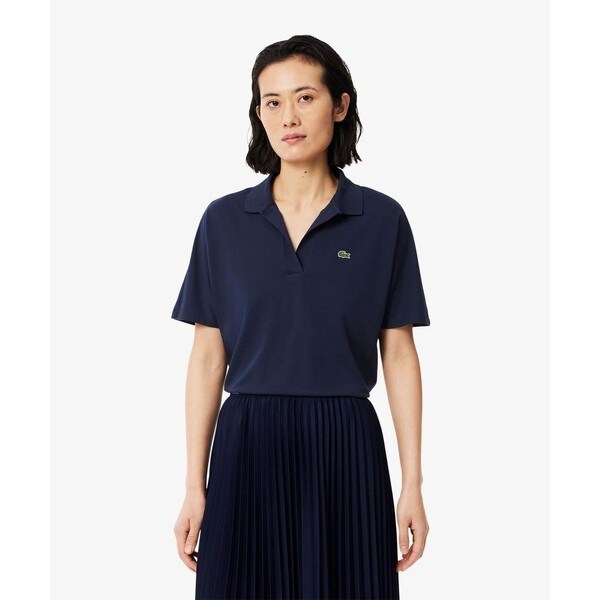 LACOSTE ラコステ　スキッパーネックポロ　ポロシャツ　半袖 セール】スキッパーネックポロシャツ（ポロシャツ）｜LACOSTE