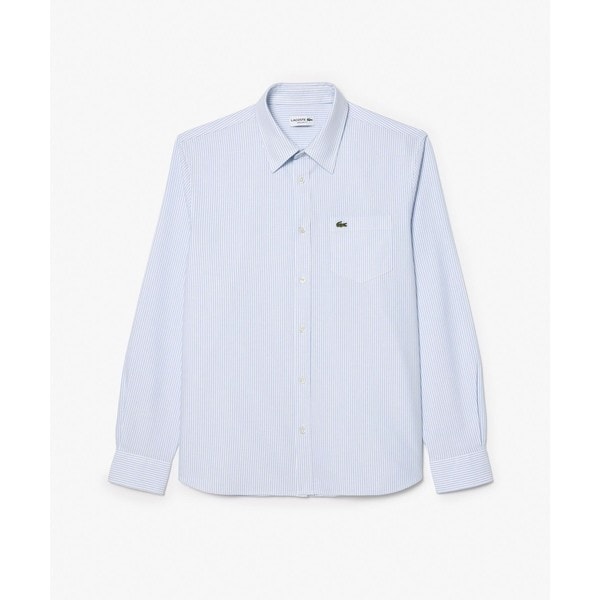 LACOSTE【美品】現行品 オーバーサイズプリントフランネルシャツジャケット LACOSTE シャツ オーバーサイズプリントフランネルシャツ
