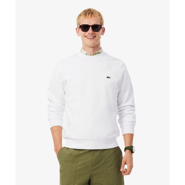LACOSTE　オーバーサイズクロックエンブレムスウェットTシャツ（グレー）ＸＳ オーバーサイズクロックエンブレムスウェットTシャツ SH058EL