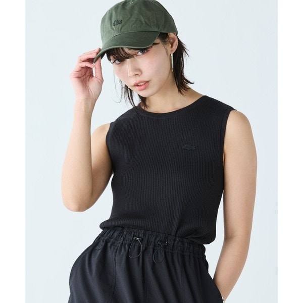 ラコステ（LACOSTE）/UVカット クールマックスリブニットタンクトップ UVカット クールマックスリブニットタンクトップ | ラコステ(LACOSTE
