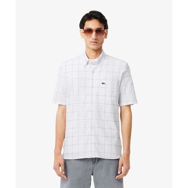 無地?チェックリバーシブルシャツ | ラコステ(LACOSTE) | マルイウェブ