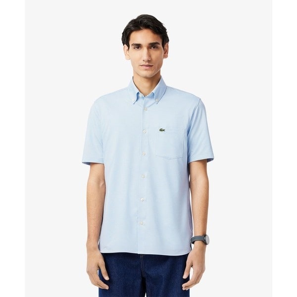 【新品未使用】ラコステ マイクロチェックジャージシャツ XL マイクロチェックジャージシャツ | ラコステ(LACOSTE) | マルイ