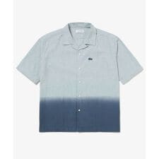 グラデーション コットンオックスフォード オープンカラーシャツ