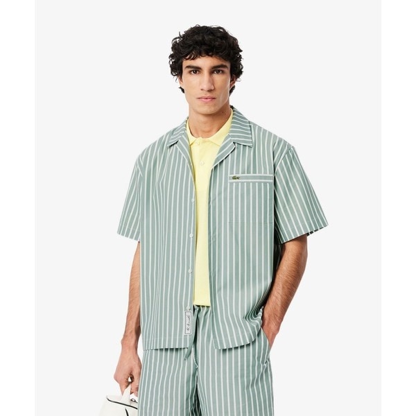 ストライプオープンカラーシャツ | ラコステ(LACOSTE) | マルイウェブ