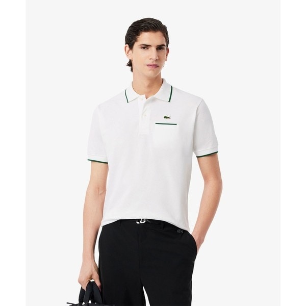ラコステ　Aライン半袖ポロシャツ ラコステ LACOSTE Aライン半袖ポロシャツ （ホワイト