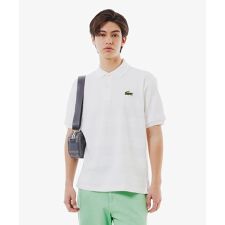 パイル地切り替え同色ボーダーポロシャツ