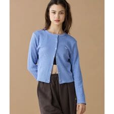 ラコステ(LACOSTE)のリブジャージカーディガン