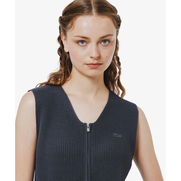 【送料無料】LACOSTEラコステのニットベスト　XSサイズ　グレー 送料無料】LACOSTEラコステのニットベスト XSサイズ グレー 送料