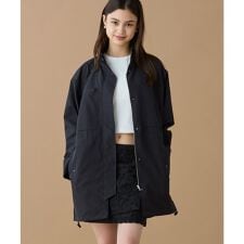 撥水 ウエストドローコード ユーティリティマウンテンパーカー / フード収納可