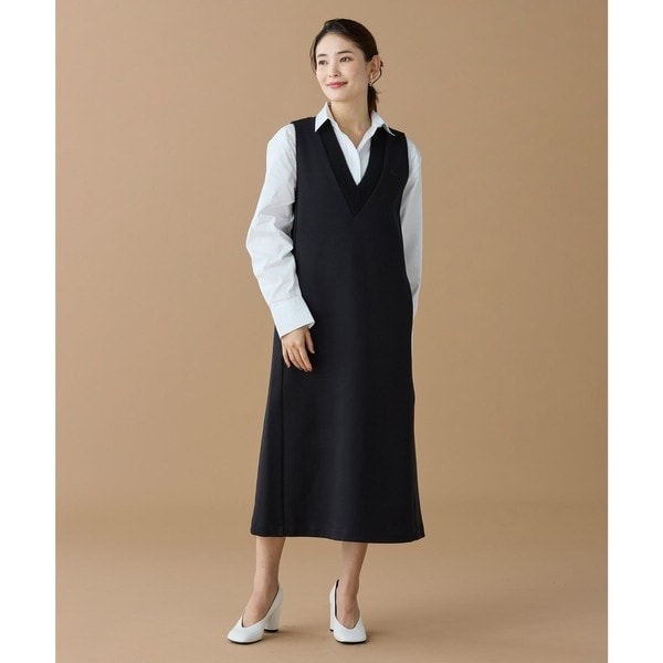 インディゴノースリーブポロドレス / マキシ丈 | ラコステ