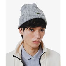 ラコステ(LACOSTE)のワンポイントニットキャップ