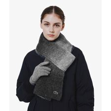 アルパカブレンドグラデーションニットマフラー