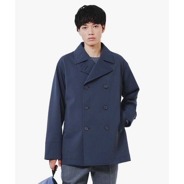 ラコステ　メンズウールブレンドオーバーシャツ(コート) ウールブレンドフェルトオーバーサイズ アウターシャツ