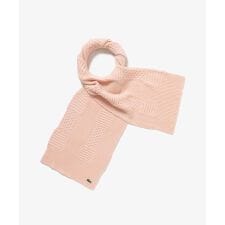 アラン柄ブレンドウールニットマフラー