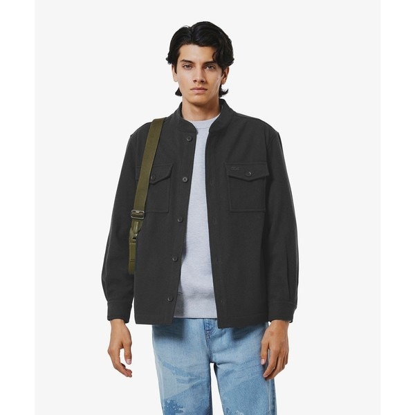 ウールブレンドフェルトオーバーサイズ アウターシャツ | ラコステ