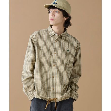 [^ԁFCH9212-99]GbZVȃ`FbNI[o[VcɍT߂ȃfBe[AWŃGXvEI[KjbNRbg~[̓tlfށEbNX̂I[o[TCYtBbgEfUCANZgƂĂ@\鐞̃h[R[hEtg̓Xibv{^E|PbgɃjSpb`zuEOvershirt fit