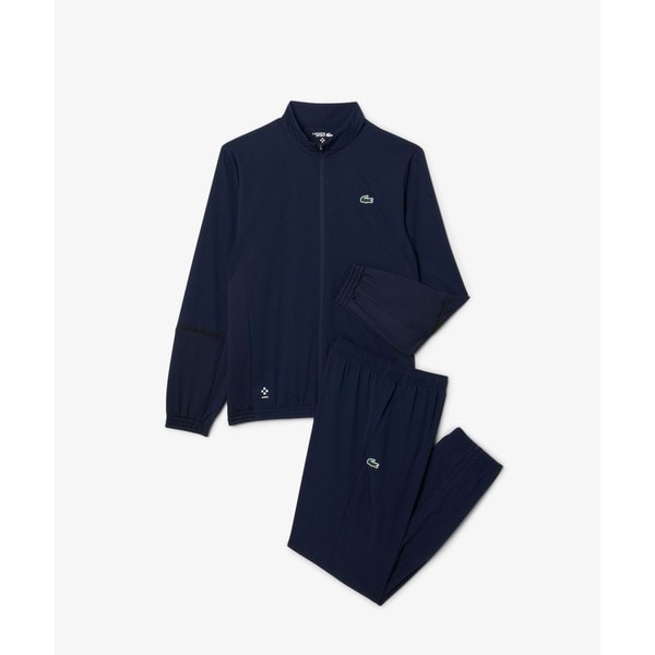 【ラコステ】モノグラムジャカード　セットアップ　Lサイズ LACOSTE ジャージ モノグラムジャカードトラックジャケット