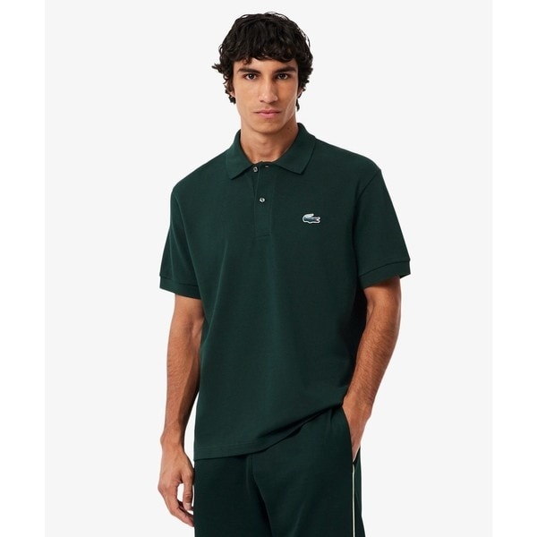【極美品】ラコステ モノグラム ジャガード ポロシャツ グリーン 5 XL相当 中古・古着通販】LACOSTE (ラコステ) モノグラムジャカードポロシャツ