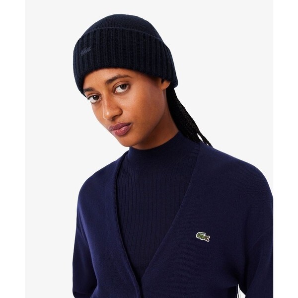 フリースライニングリブニットゴルフビーニー | ラコステ(LACOSTE
