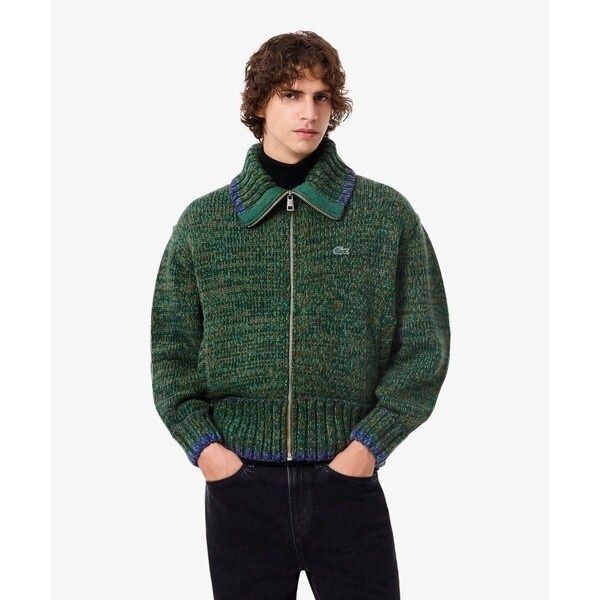 ミックスカラーローゲージニットジップセーター | ラコステ(LACOSTE