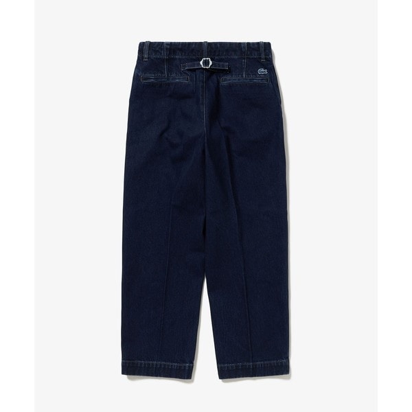 プリーツエフェクトデニム ワークパンツ