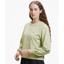 クロップド丈 バルーンスリーブ ギャザー ロングスリーブTシャツ