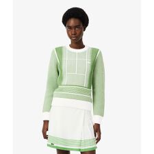 テニスコートジャカードニットセーター