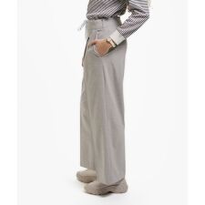 レイヤードウエストタックワイドスラックスパンツ